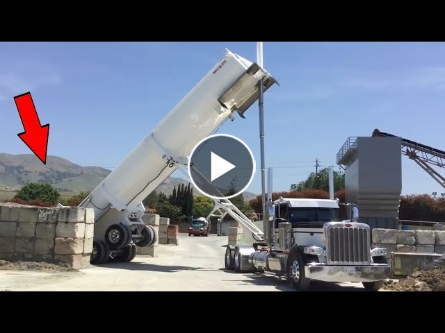 World Amazing Modern Dump Truck At New Level, Dangerous Big Trailer He