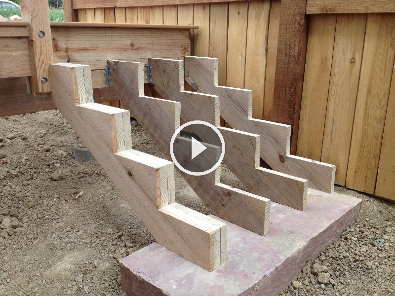 How to build deck stairs