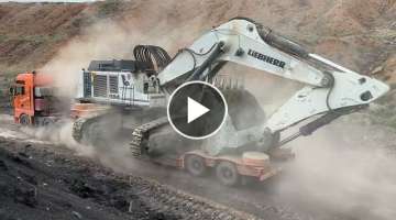 Loading & Transporting The Liebherr 984 On Site - Sotiriadis/Labrianidis Mining Works