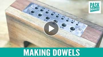 Making Dowels with a Homemade Dowel Plate