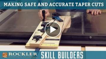 How to Make Safe Taper Cuts Using a Table Saw