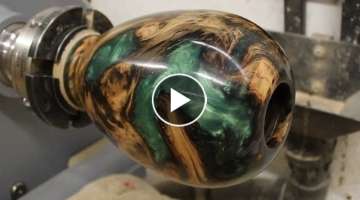 Woodturning - The Reservoir Resin Root-ball