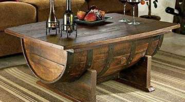 How to Build a Whiskey Barrel Coffee Table