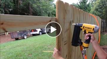 How to Build a Privacy Fence! (on a budget)
