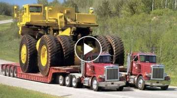 Amazing Dangerous Fastest Dump Trucks Operator Skill. Oversize Load Heavy Equipment Machines Work...