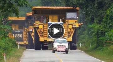 Mobilization of Haul Trucks Komatsu 1500, 785, CAT 777