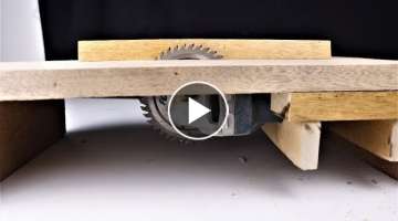 How to Make a Mini Table Saw from an Angle Grinder. | DIY |