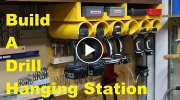 DIY Drill/Driver Hanging Station From PVC Pipes