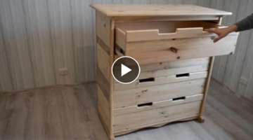 Making Chest of drawers from Wooden Pallets