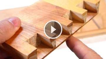 Cheating at hand cut dovetails