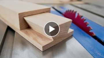 How To Make A Sliding Dovetail Joint on the Table Saw | Woodworking