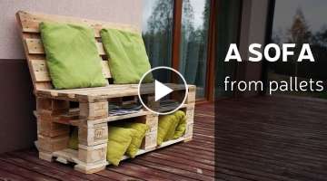 How To Make A Sofa From Pallets