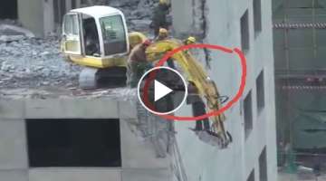 Top 10 Dangerous Building Demolition Excavator Operator - Fastest Heavy Equipment Machines Skills