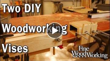 Two DIY Woodworking Vises