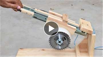 How to Make a Useful SAW MACHINE - DIY Miter Saw
