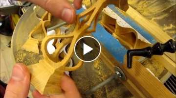 Make a 3D Wooden Candle Holder on the scroll saw