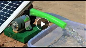 How to Make a mini SOLAR WATER PUMP at home // New Easy Way