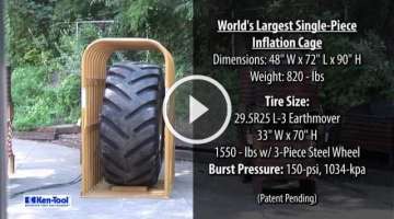 HUGE TIRE EXPLOSION: Ken-Tool Introduces the World's Largest Single-Piece Tire Inflation Cage