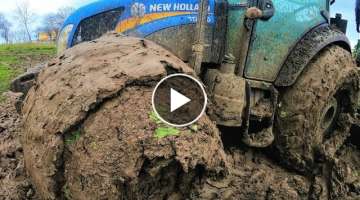 Newholland and Case in the Mud