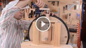 Big bandsaw build 3: Wheel mounts, blade tension, first cut