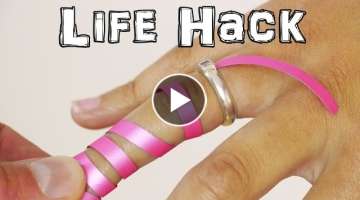 How to Remove a Ring Stuck on Finger - Life Hack