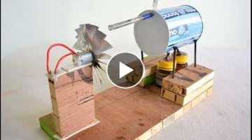 How to make Steam Power Generator - a cool science project with easy way