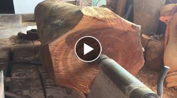 Awesome Art Woodturning - Technical Skill Extremely Skillful Of Woodworker