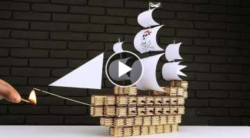 How to Build Pirate Ship from Matches Without Glue