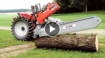 Amazing fastest big wood sawmill machines working at another level