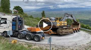 Transporting The Volvo EC650 Excavator And The Caterpillar 235 - Fasoulas Heavy Transports
