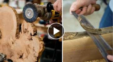 How To Clean & Prepare Live Edge Slabs // Woodworking Tips