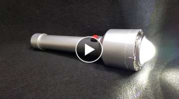 Buid a 3,7v LED Flashlight using PVC Pipe