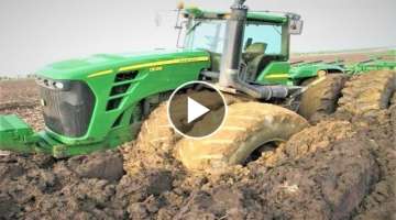 Big Engine Tractors Stuck In Mud 2020