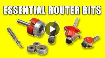 5 Essential Router Bits - Woodworking For Beginners 