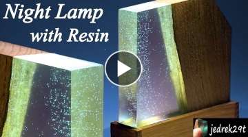 How to make NIGHT LAMP with RESIN and WOOD