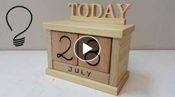 How to Make a Wooden Calendar