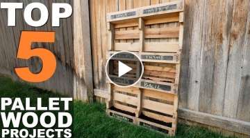 5 TOP PALLET WOOD PROJECTS || TUTORIAL