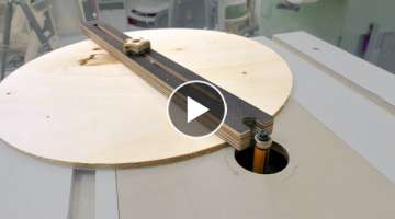 Simplest Router Table Circle Jig