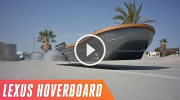 Riding the Lexus hoverboard in Spain