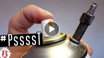 DIY Refillable Compressed Air Duster From Empty Can
