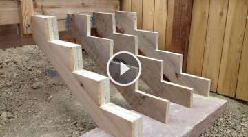 How to build deck stairs