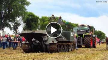 CLAAS XERION 5000 vs. VT-34 Bergepanzer pulling