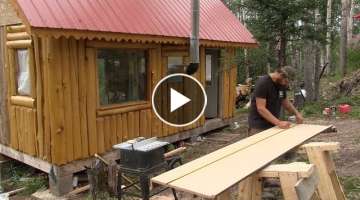Alaska Cabin Project, Kitchen Cabinets, Counter Top, & Sink