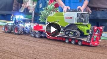 Amazing RC farming! Modified RC Tractors work hard!