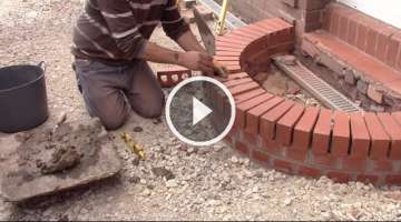 How to build a curved brick step