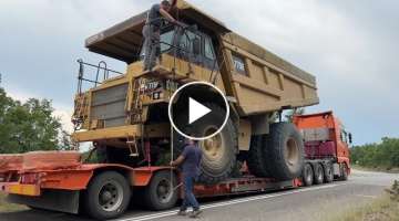 Loading And Transporting Two Caterpillar 775E & 773B Dumpers - Sotiriadis/Labrianidis Constructio...