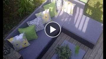 How to build a pallet sofa for the garden