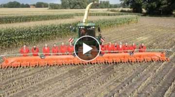 Chopping 20 rows of corn with Kemper