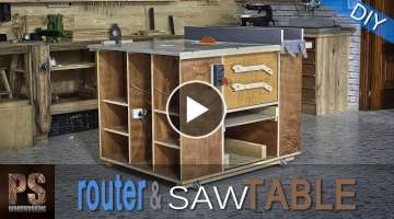 Homemade Router Table & Table Saw