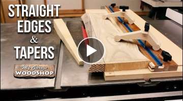 Straight Edges and Tapers on the Table Saw - PLANS INCLUDED!
